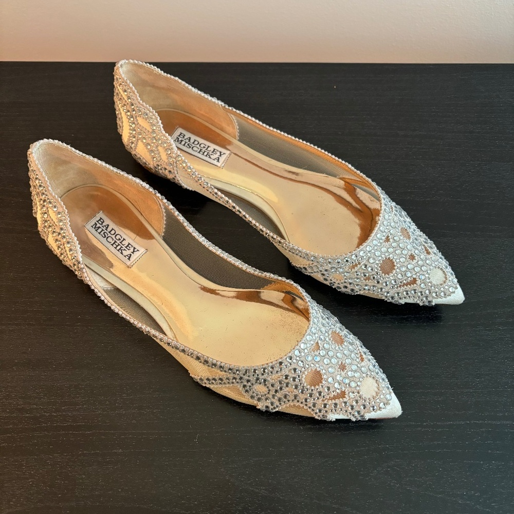 Badgley Mischka Jeweled Flat